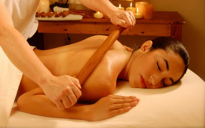 Bamboo massage - Traditional body massage characteristic of Vietnam