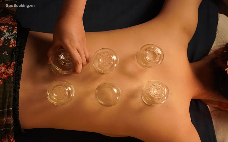 Enhancing physical wellbeing through Vietnamese cupping massage.