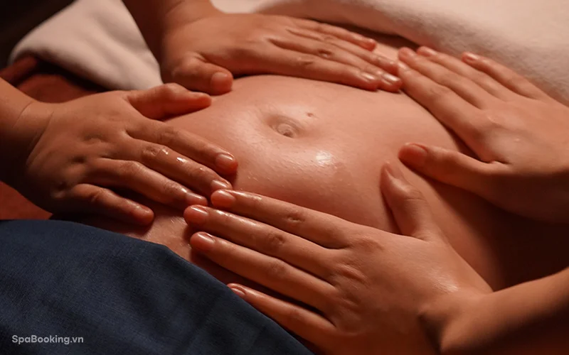 Relief from common pregnancy discomforts through soothing massage.