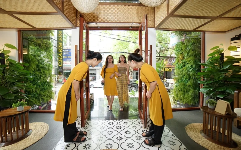 The warm and attentive service style is a plus point at Charm Spa Grand Danang