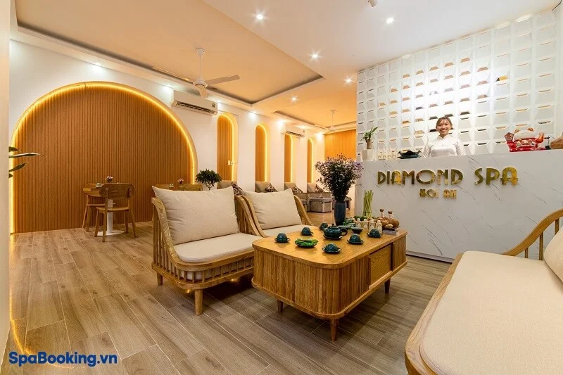 Diamond Spa Hội An có không gian thư giãn, nghỉ ngơi rộng rãi